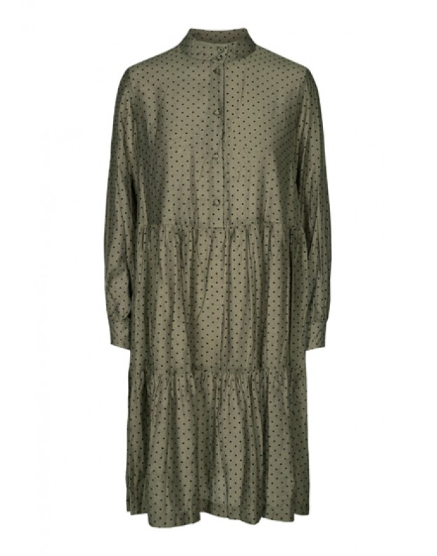 Grøn kjole med - dress - Liberté - blackandmore.com