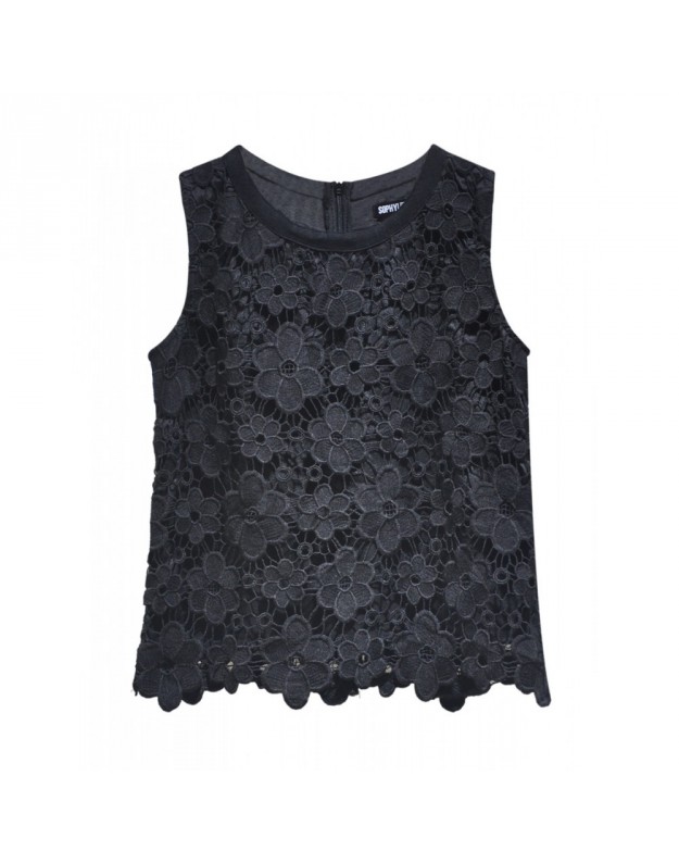 Black lace top - Sophyline - blackandmore.com
